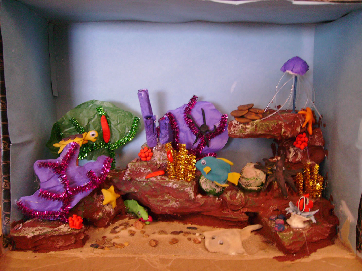 Completed Coral Reef Diorama